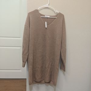 Madewell Relaxed Vneck Sweater Dress 